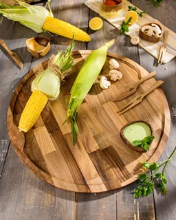 سینی فینگرفود گرد چوبی اماهوم ROUND-FINGERFOOD