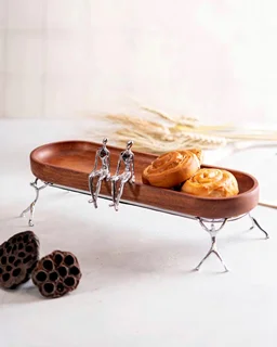 دیس بزرگ چوب و برنج ژستو طرح ادمک Ges-2514