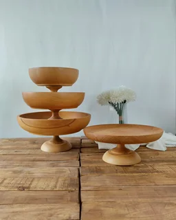 سرویس پذیرایی 4 پارچه چوب راش پایه کوتاه مدل Azuga