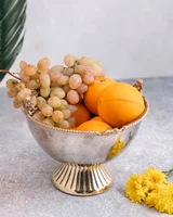 شکلات خوری پایه دار برنجی فلورانس FL-90246