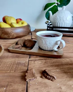 کاپ کیک مستطیل چوبی اماهوم CUPCAKE/S1