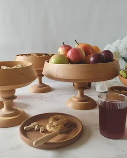 سرویس پذیرایی 4 پارچه چوب راش پایه بلند مدل Tottori