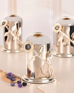 بانکه دو سایز برنجی گل آفتابگردان SF-25-26