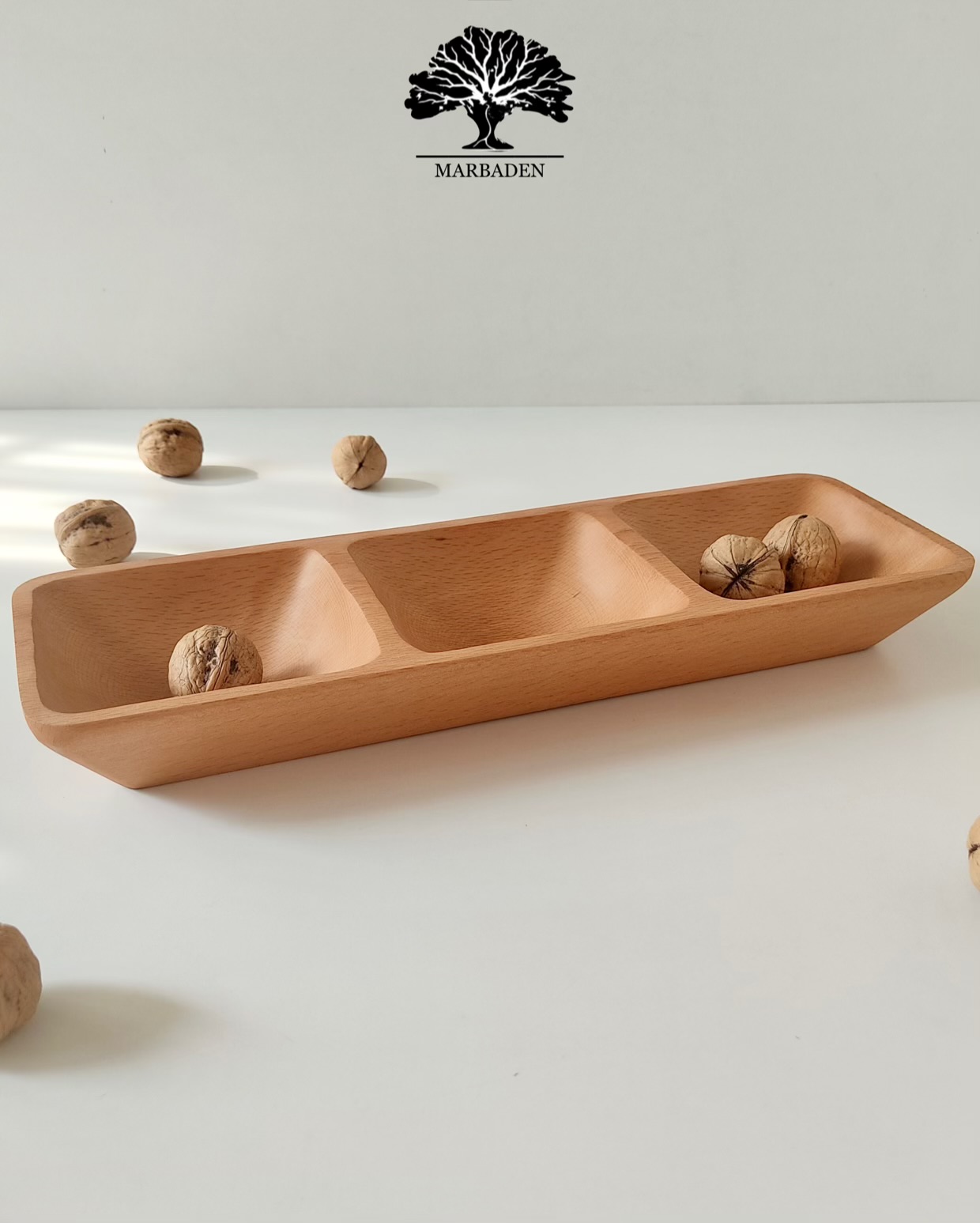 اردو خوری مدل مستطیل 3 خانه (چوب راش) Maceio-7