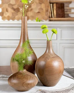 گلدان سالونگ چوبی اماهوم SALONG/ 3Size