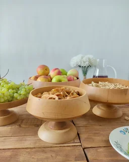 سرویس پذیرایی 4 پارچه چوب راش پایه کوتاه مدل Tottori