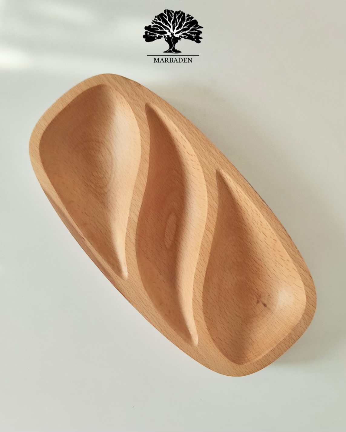 اردو خوری مدل مستطیل 3 خانه (چوب راش) Waterloo-8