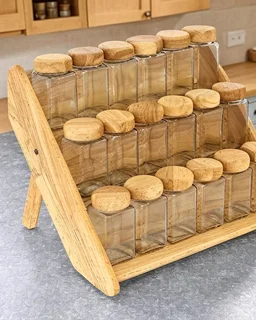 ست جا ادویه شیشه ای 18 عددی دو حالته LONA-43185 /R