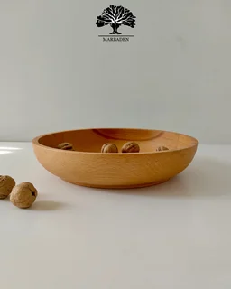 کاسه چوبی مدل ساده قطر 30 سانتیمتر (چوب راش)Medellin- 12