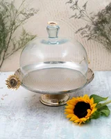 کیک خوری پایه دار برنجی گل آفتابگردان SF-11