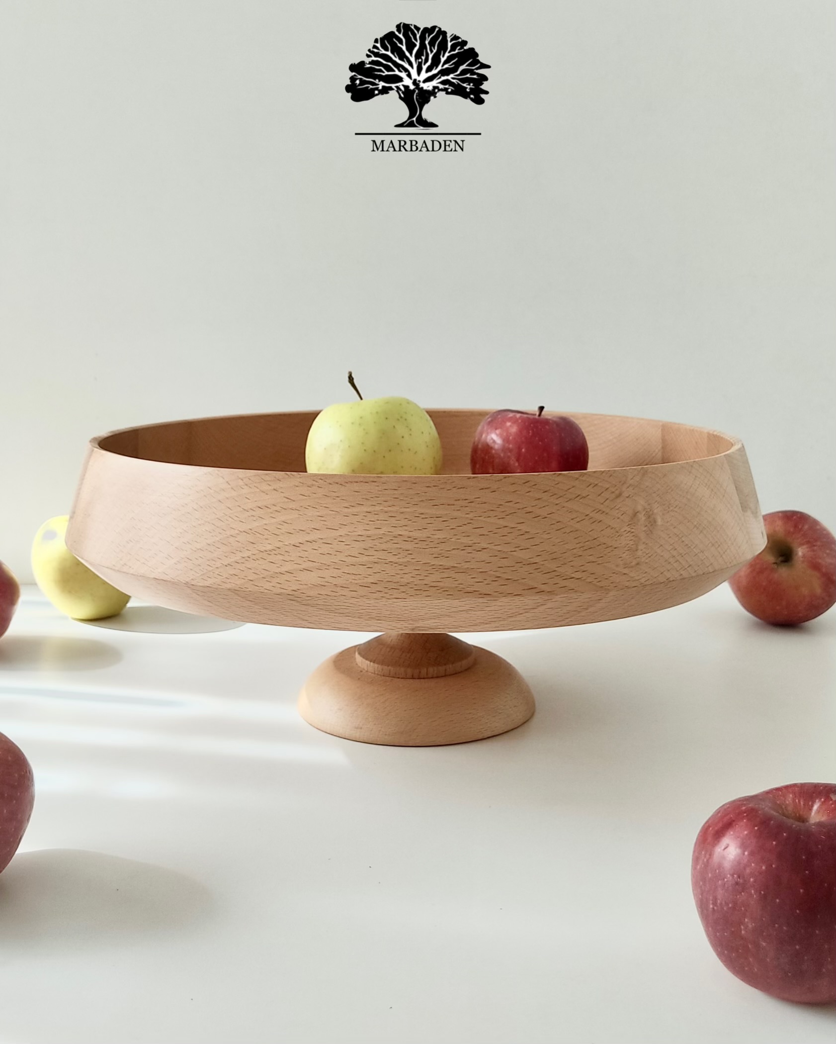 میوه خوری مدل الماسی پایه کوتاه قطر 35 (چوب راش) Opava-15