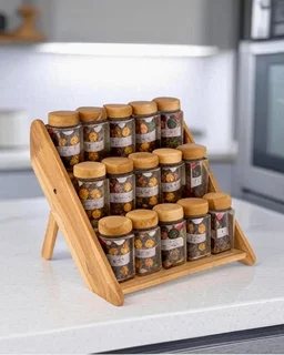 ست جا ادویه شیشه ای 15 عددی دو حالته LONA-43155 /R