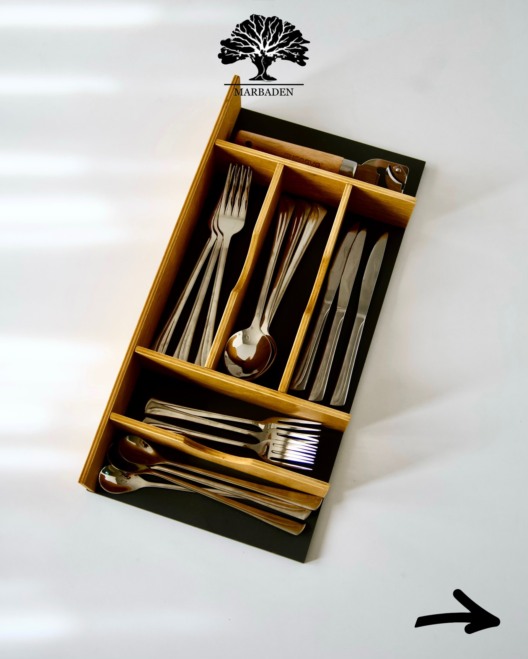 نظم دهنده قاشق و چنگال داخل کشو (کابینت) ‏Livada-D