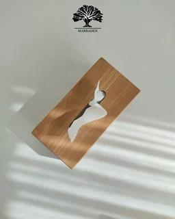 جای دستمال رومیزی چوبی راش ماربادن Angle