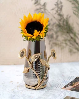 گلدان برنجی گل آفتابگردان SF-19