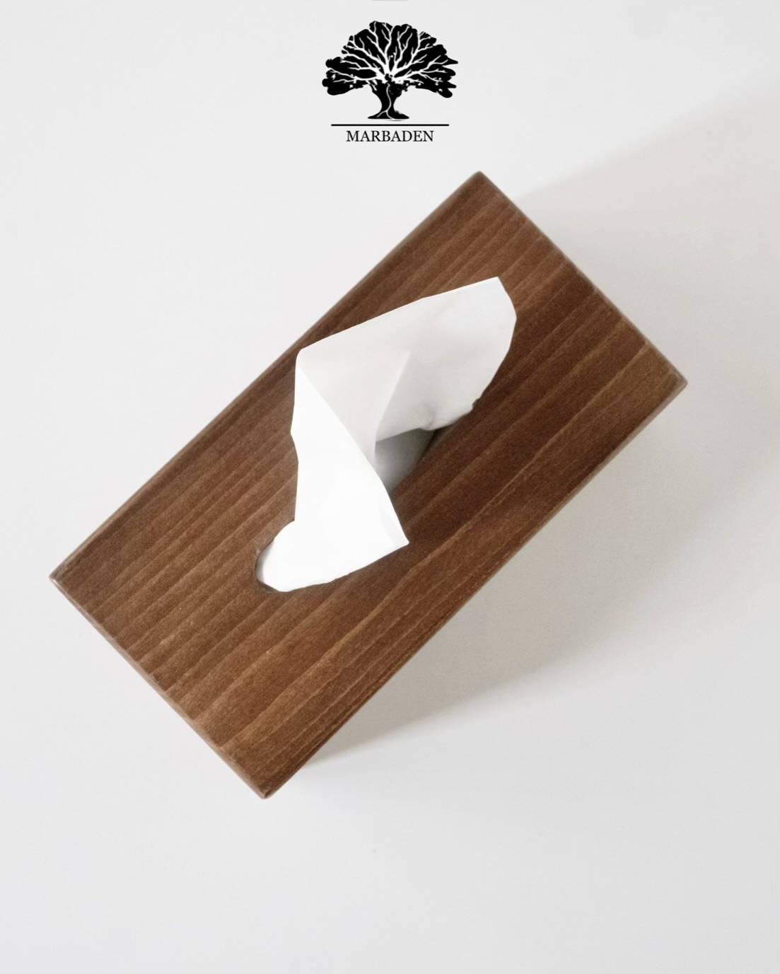 جای دستمال رومیزی چوبی مستطیل ماربادن (چوب راش فندقی) Angle-4