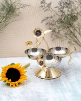 اردو سه پیاله برنجی گل آفتابگردان SF-12