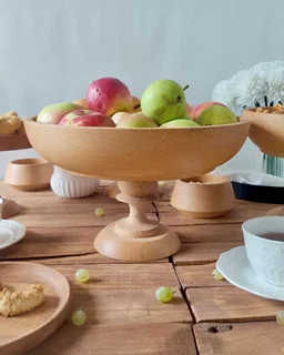 سرویس پذیرایی 4 پارچه چوب راش پایه بلند مدل Azuga