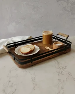 سینی مستطیل خط صاف اماهوم در 3 سایز با یک سال ضمانت