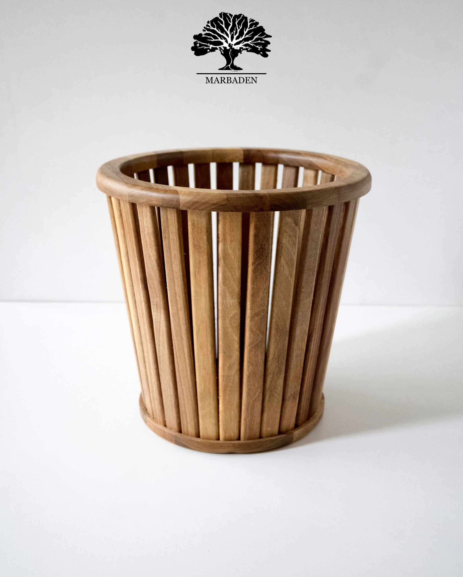 سطل زباله گرد چوبی اماهوم BUCKET/ROUND