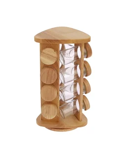 جا ادویه نمکپاشی گرد شیشه ای با استند مثلثی گردان در 3 مدل