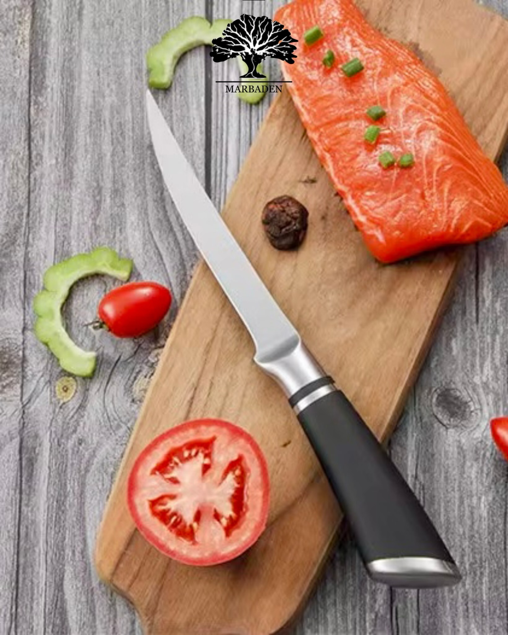 کارد تک آشپزخانه 6 استیل لبه تیتانیوم یونیک UN-5534